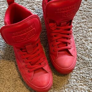Converse Red High-Top Sneakers